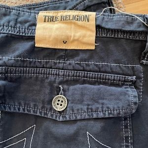 True Religion blue shorts
